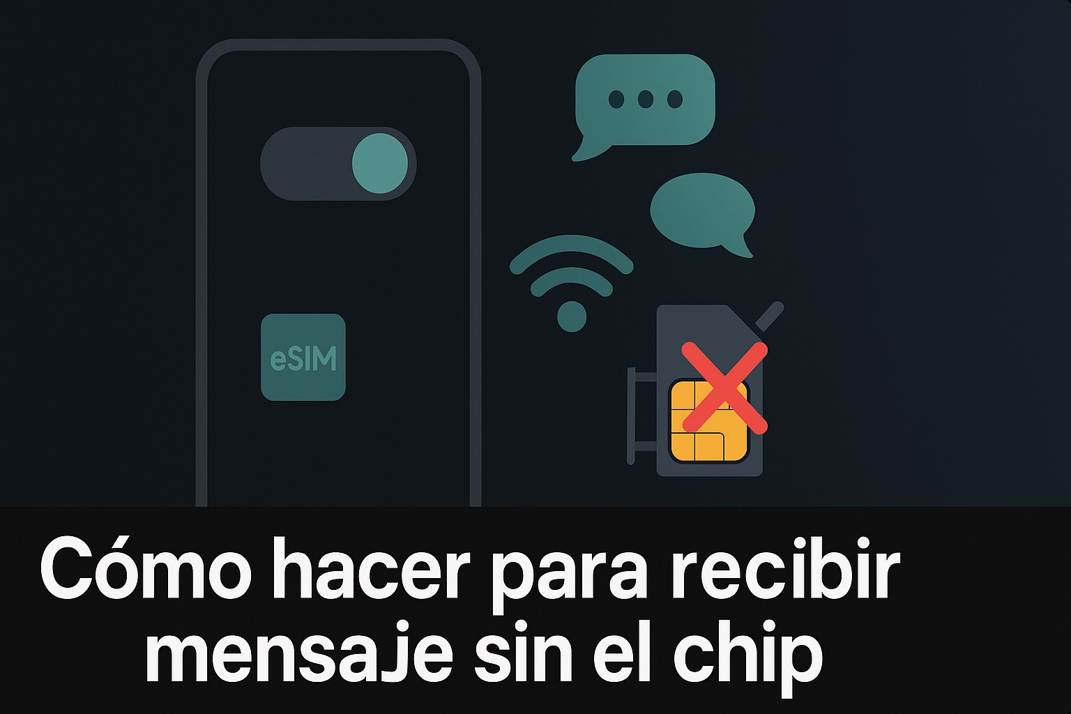 Cómo hacer para recibir mensaje sin el chip paso a paso Cómo hacer para recibir mensaje sin el chip