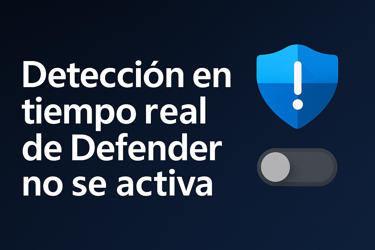 Detección en tiempo real de defender no se activa