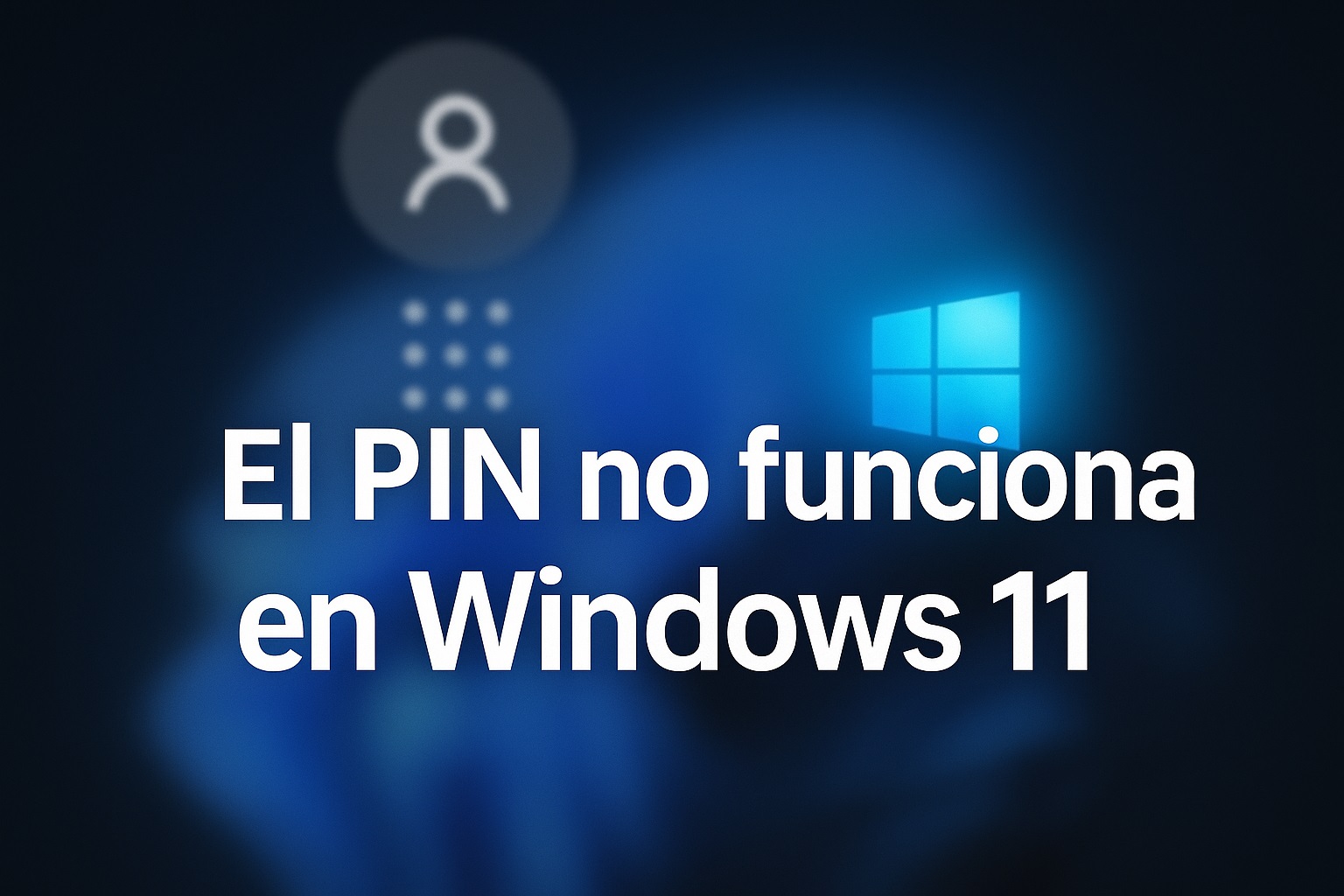 El pin no funciona en Windows 11