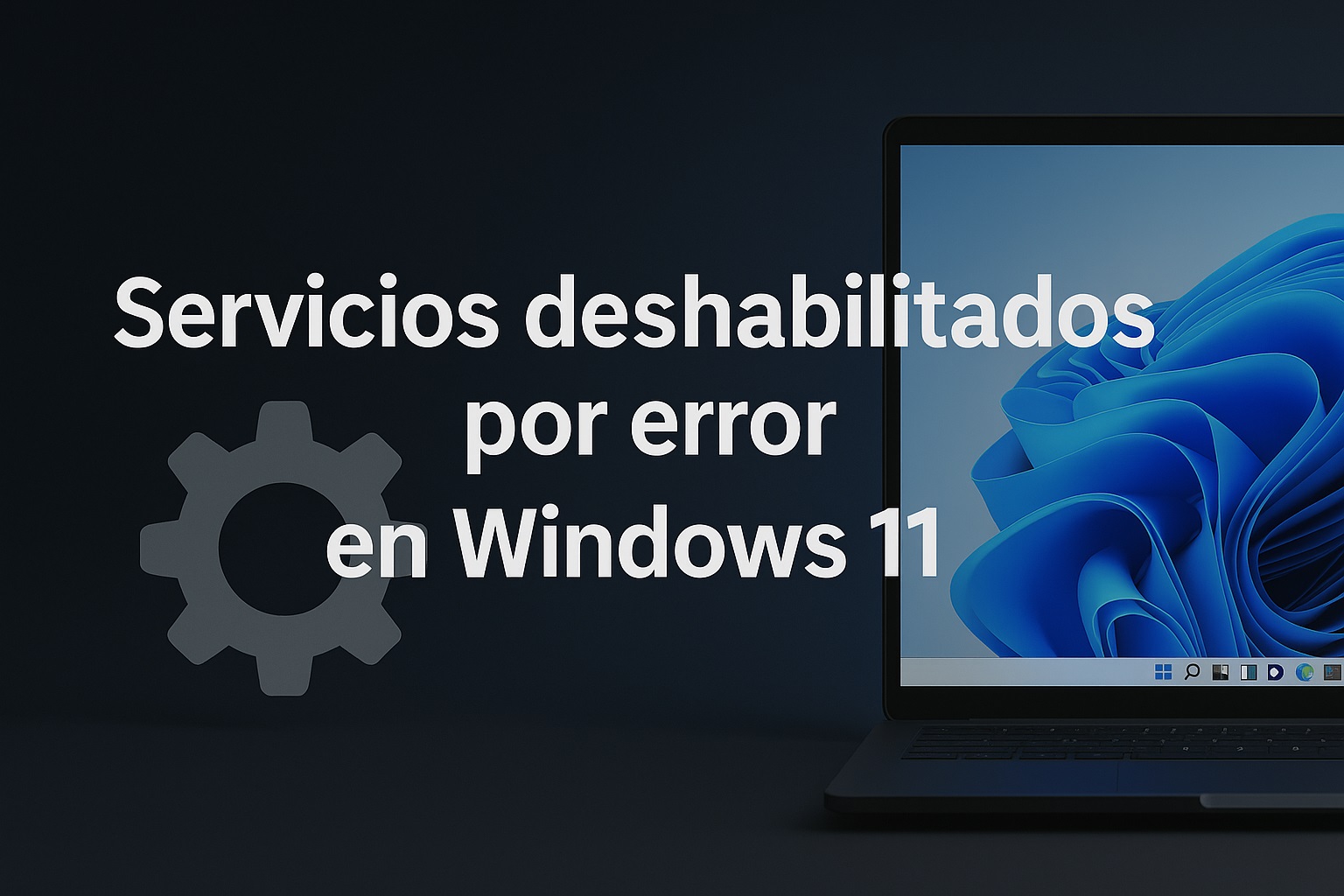 Servicios deshabilitados por error en Windows 11