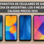 Comparativa de celulares de gama media en Argentina: los 4 mejores calidad precio 2025 Comparativa de celulares de gama media en Argentina: los 4 mejores calidad precio 2025