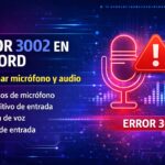 Discord error 3002: qué significa y cómo solucionarlo (micrófono y audio) Discord error 3002: qué significa y cómo solucionarlo
